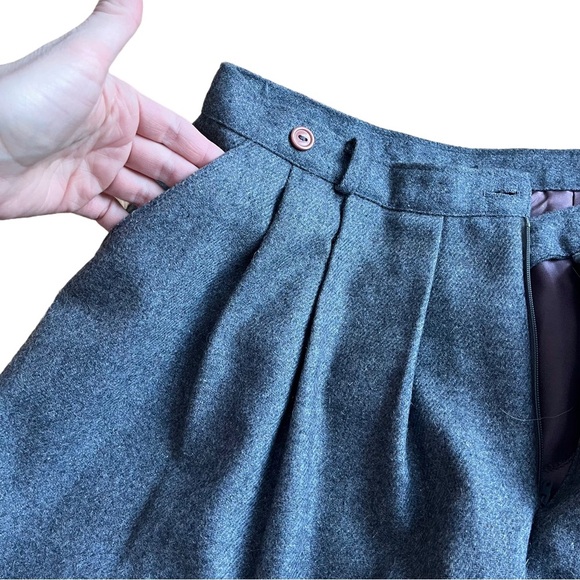 Vintage Tamco Montreal Wool Skirt High Waist Pleated A-Line Midi, 80s classic - Picture 6 of 8